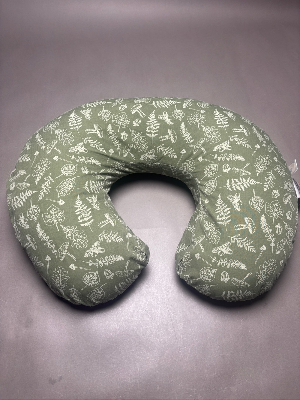 Boppy Green Botanical-Print Nursing Pillow